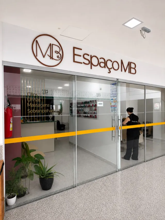 Fachada do Espaço MB, salão de beleza em Águas Claras